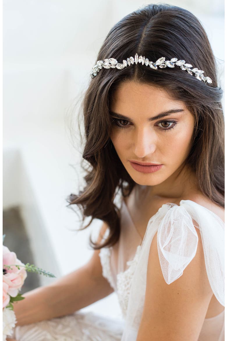 Zila Crystal Crown Comb, Alternate, color, GOLD
