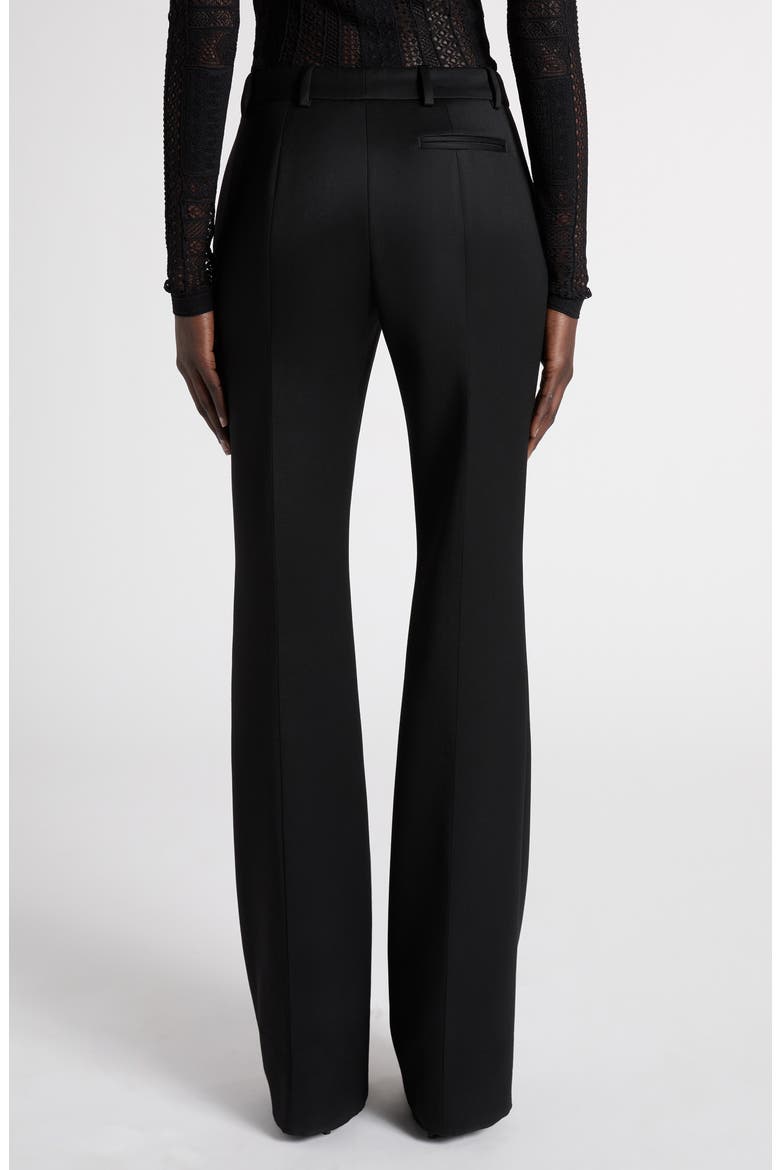 Narrow Bootcut Wool Trousers, Alternate, color, BLACK