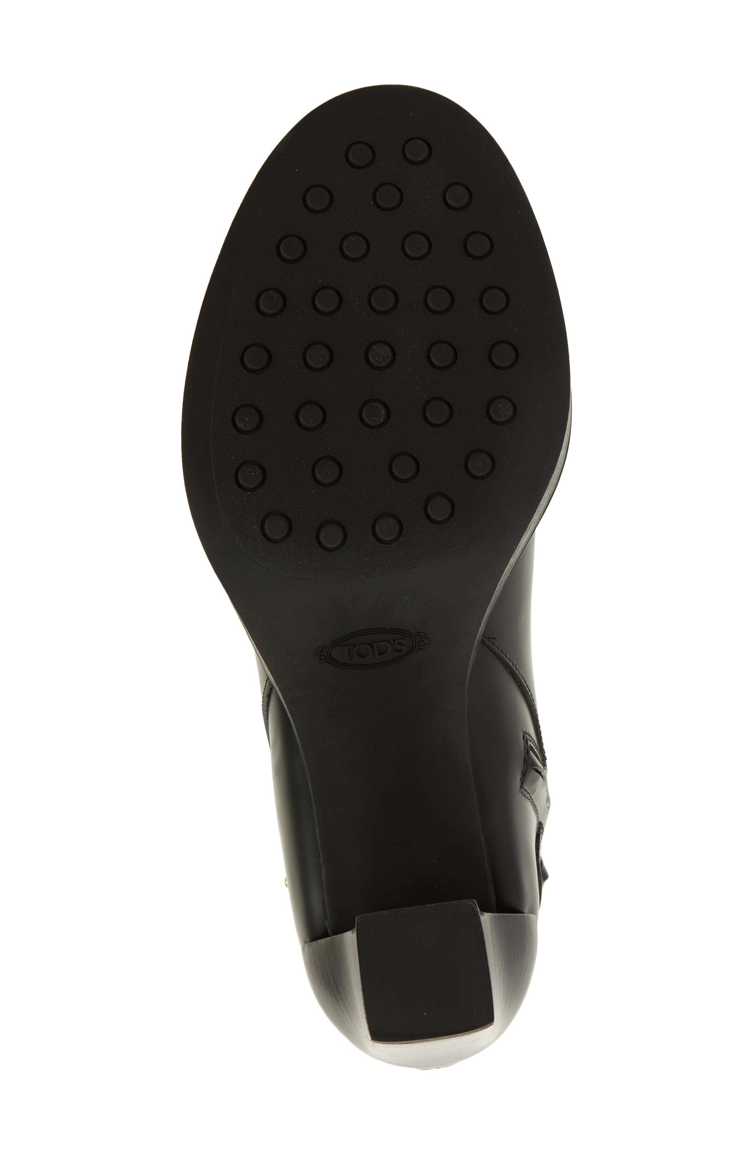 Tod's Bar Block Heel Ankle Boot, Alternate, color, Nero