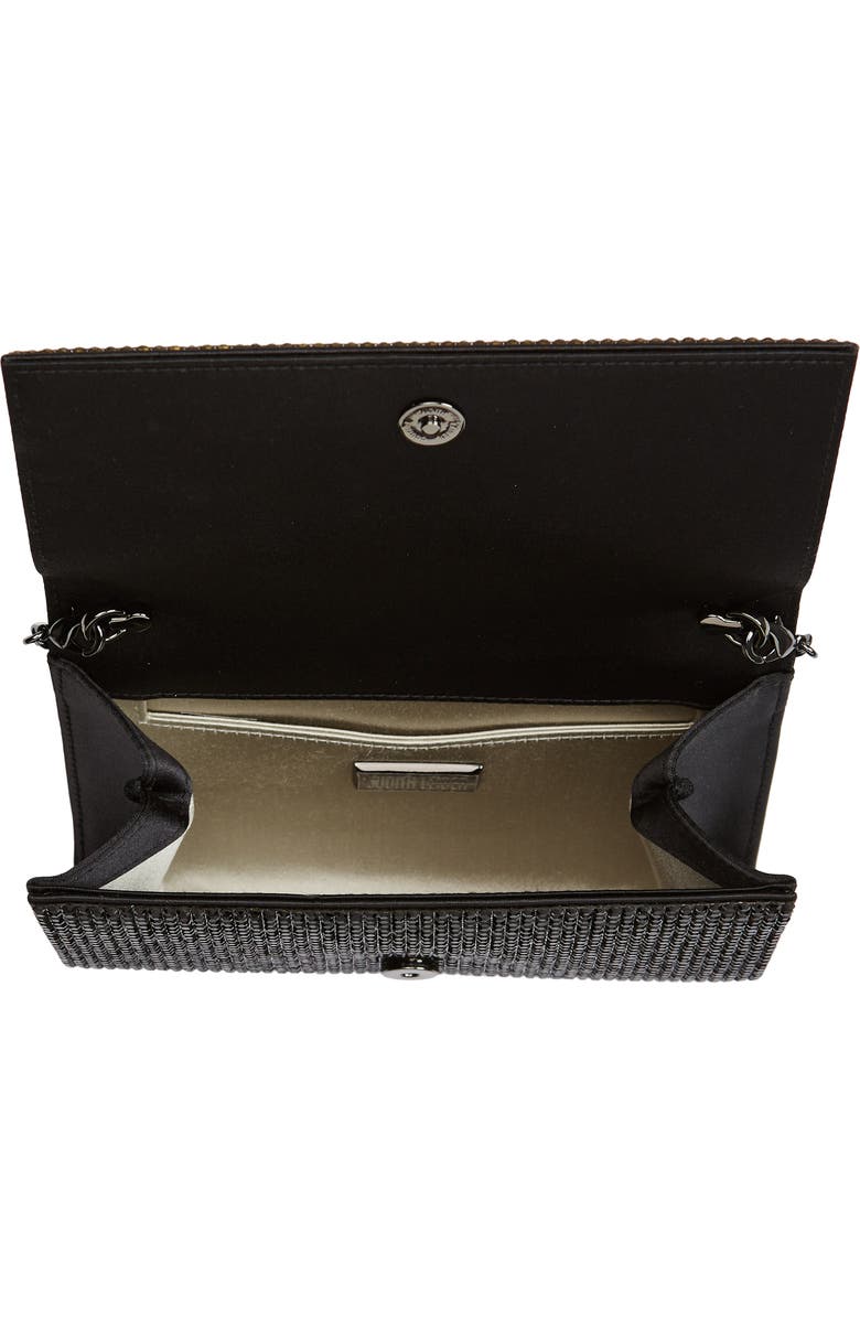 JUDITH LEIBER COUTURE Fizzy Beaded Clutch, Alternate, color, Ebonized Jet