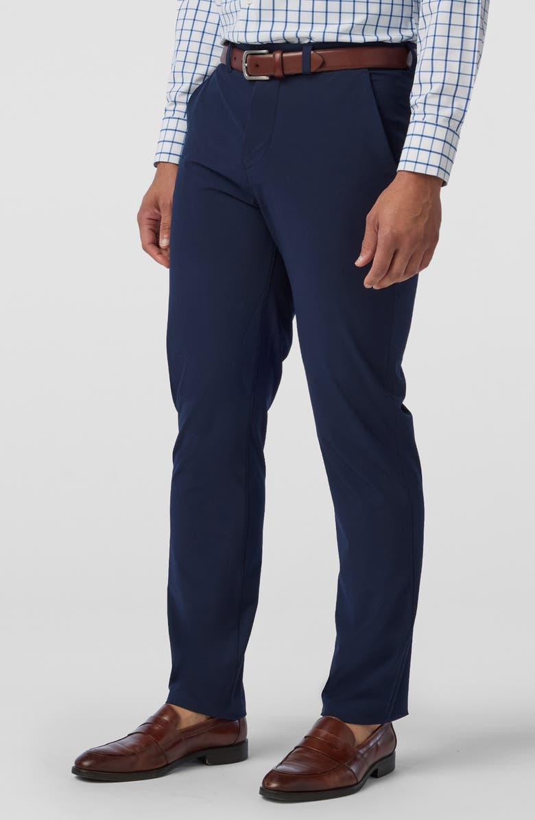 Mizzen+Main Helmsman Athletic Fit Performance Chinos, Alternate, color, Navy