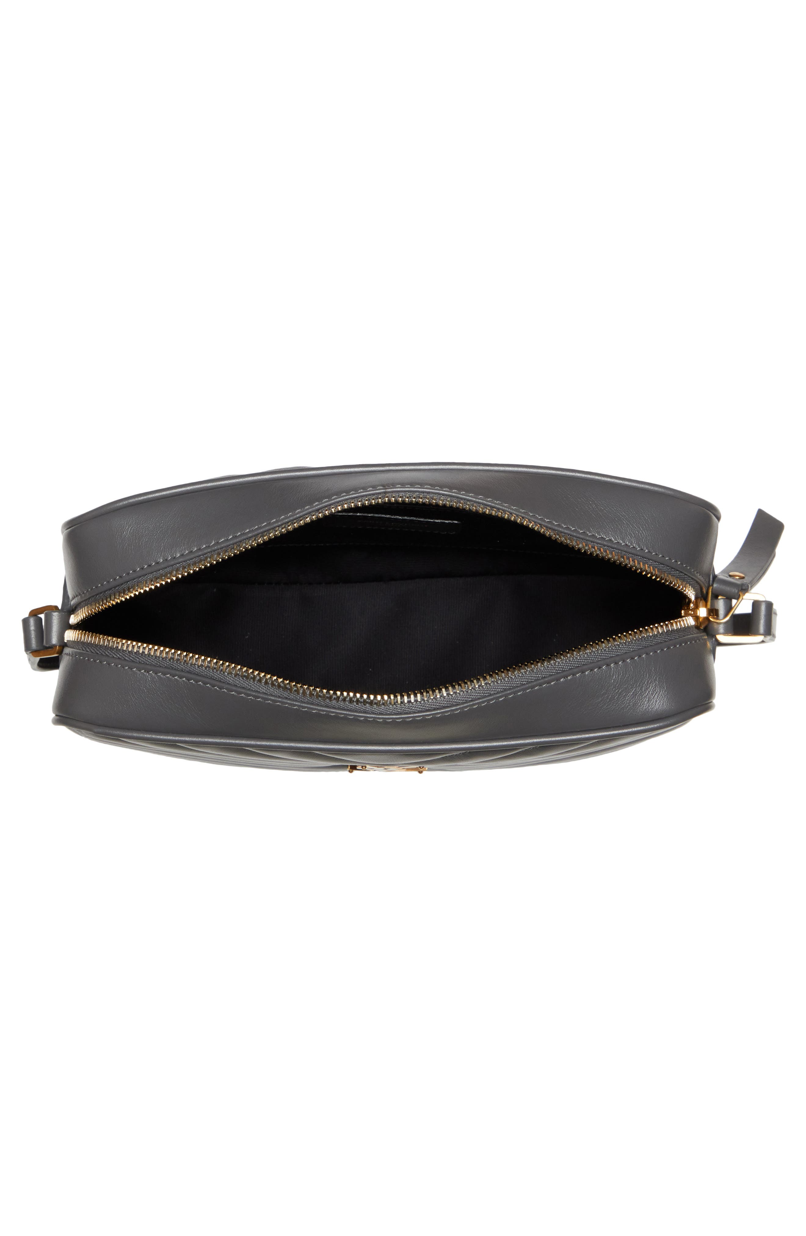 Lou Matelassé Leather Camera Bag, Alternate, color, STORM