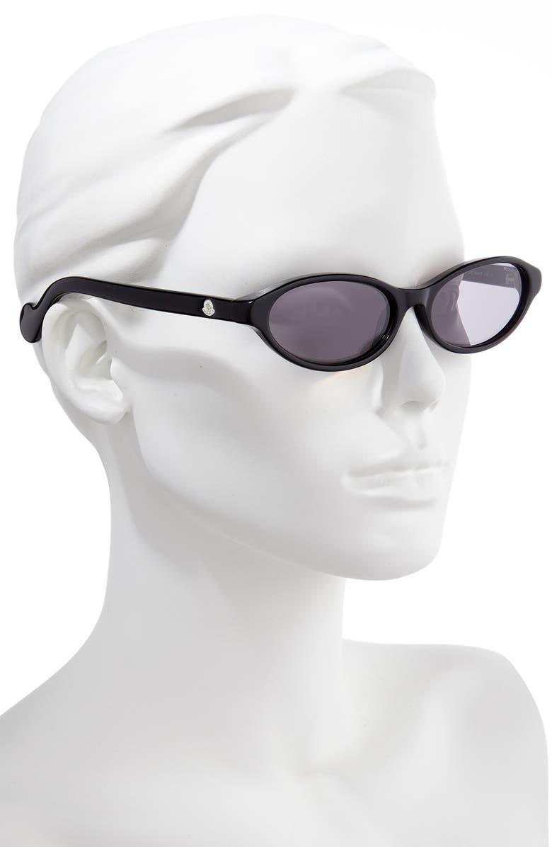 Moncler 58mm Oval Sunglasses, Alternate, color, 