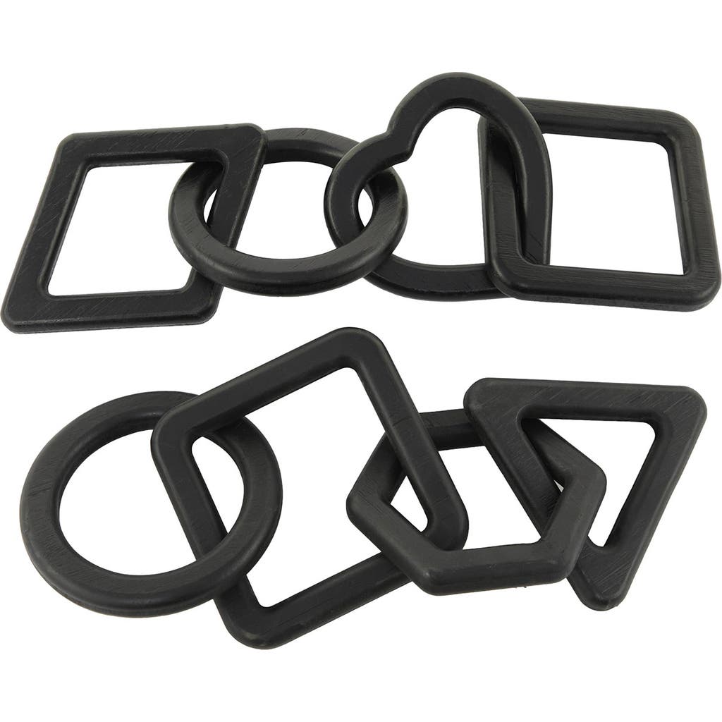 Uma Set Of 2 Chain Link Sculptures In Black