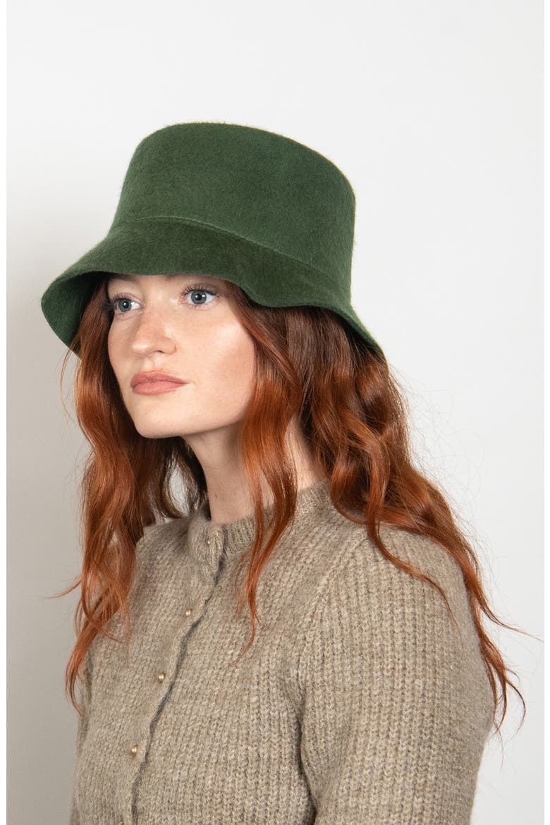 Mohair Bucket Hat, Alternate, color, CYPRESS