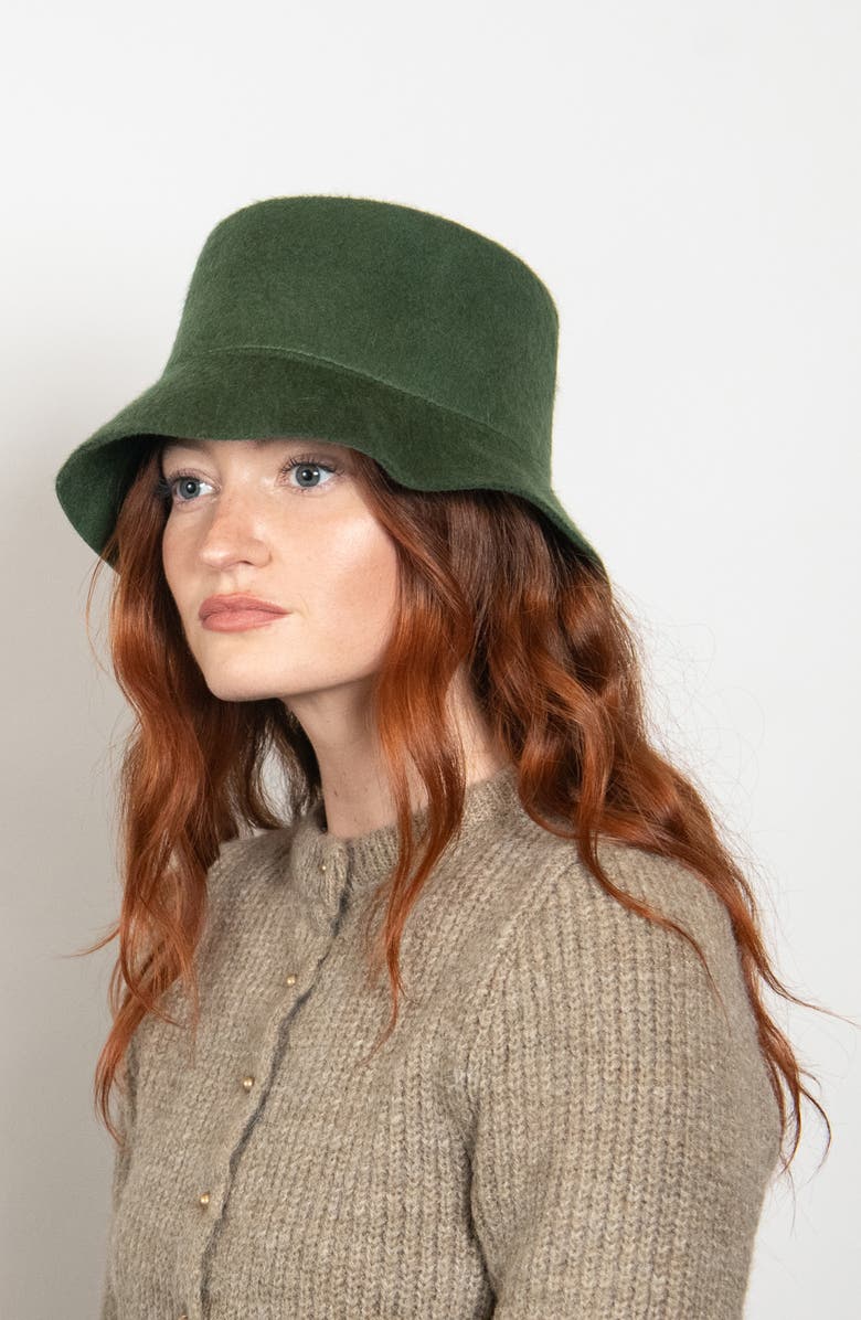 Wyeth Mohair Bucket Hat, Alternate, color, Cypress