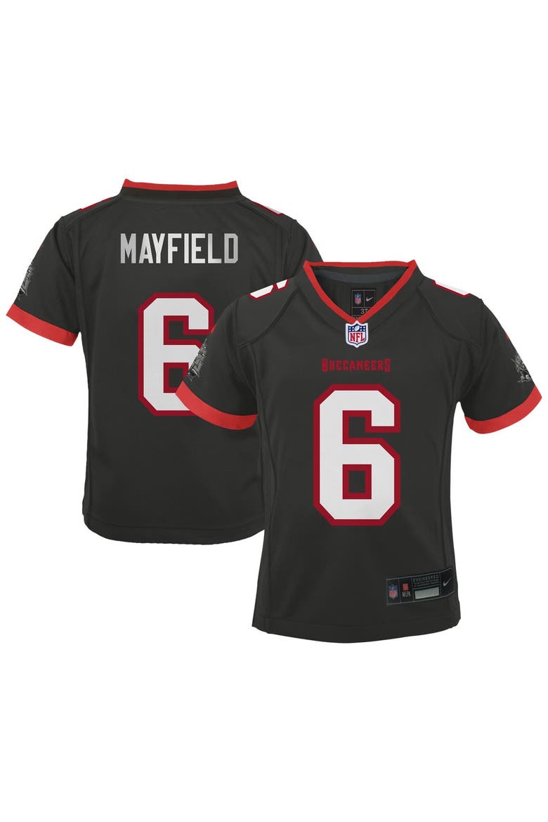 Preschool Nike Baker Mayfield Pewter Tampa Bay Buccaneers Alternate Game Jersey, Main, color, Pewter
