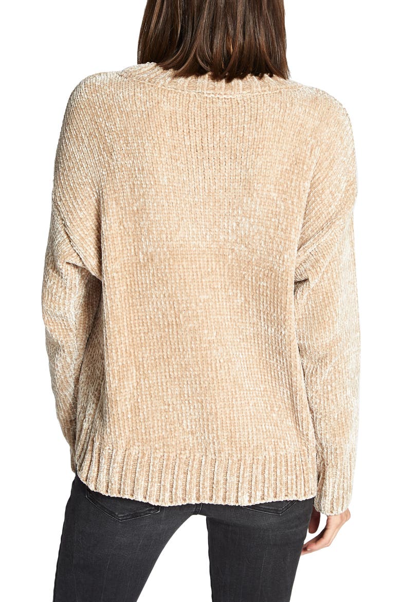 CHENILLE PULLOVER, Alternate, color, CHAMPAGNE