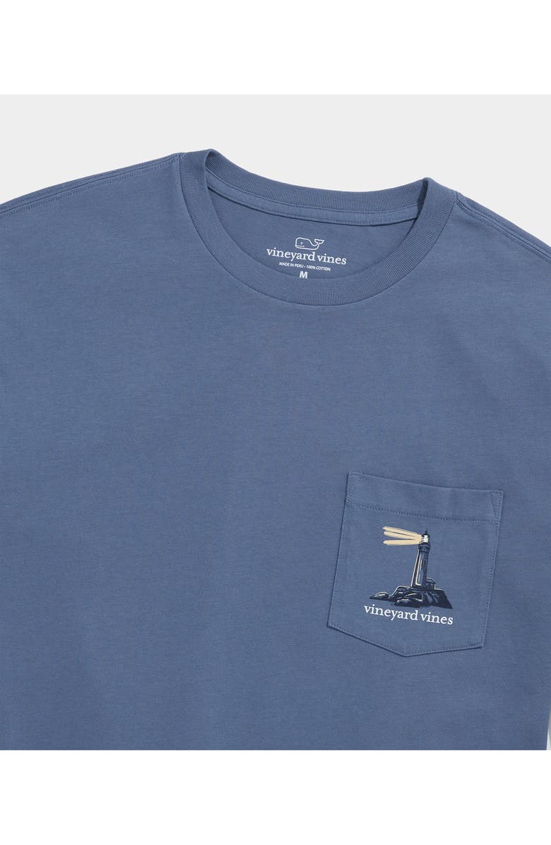 vineyard vines Lighthouse at Dusk Long Sleeve Cotton Graphic T-Shirt, Alternate, color, 