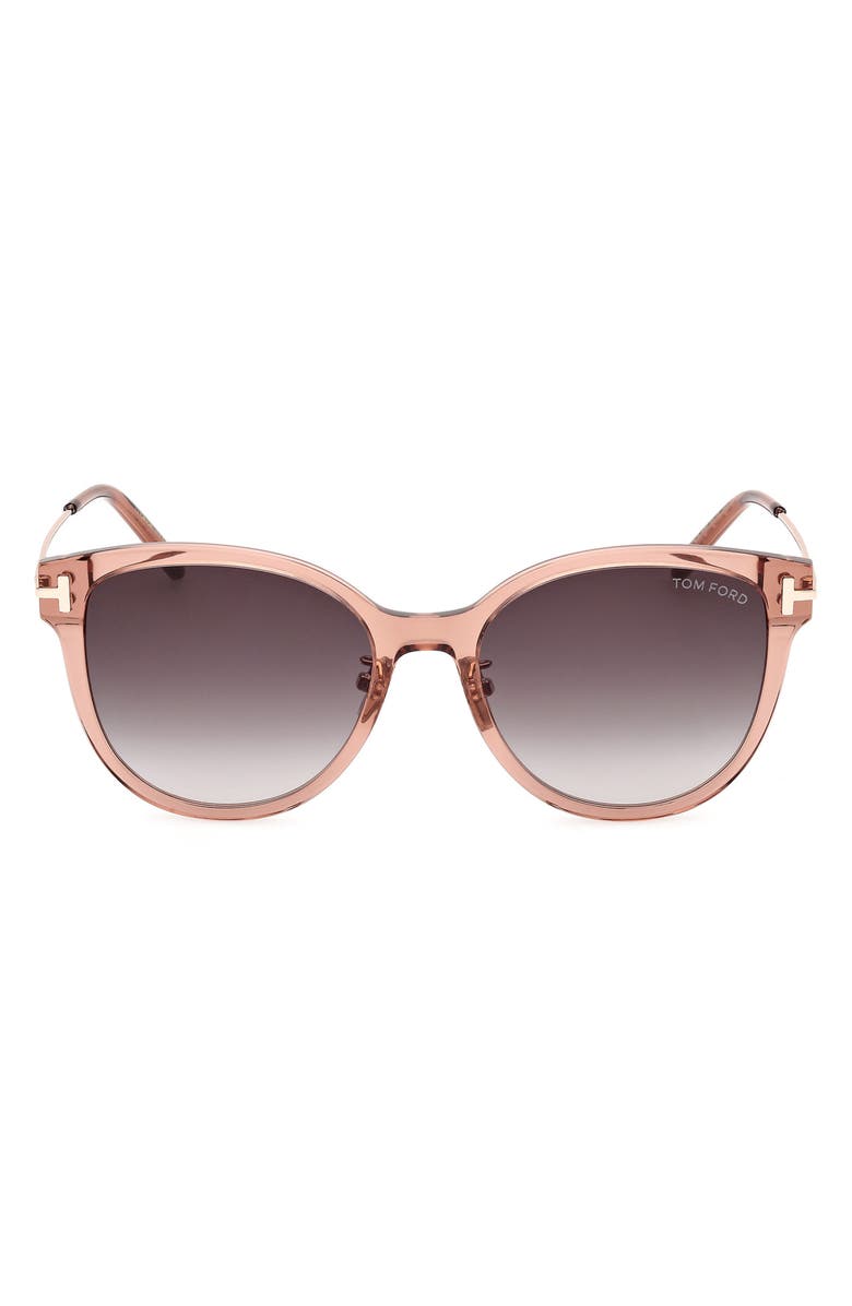 TOM FORD 55mm Gradient Round Sunglasses, Main, color,