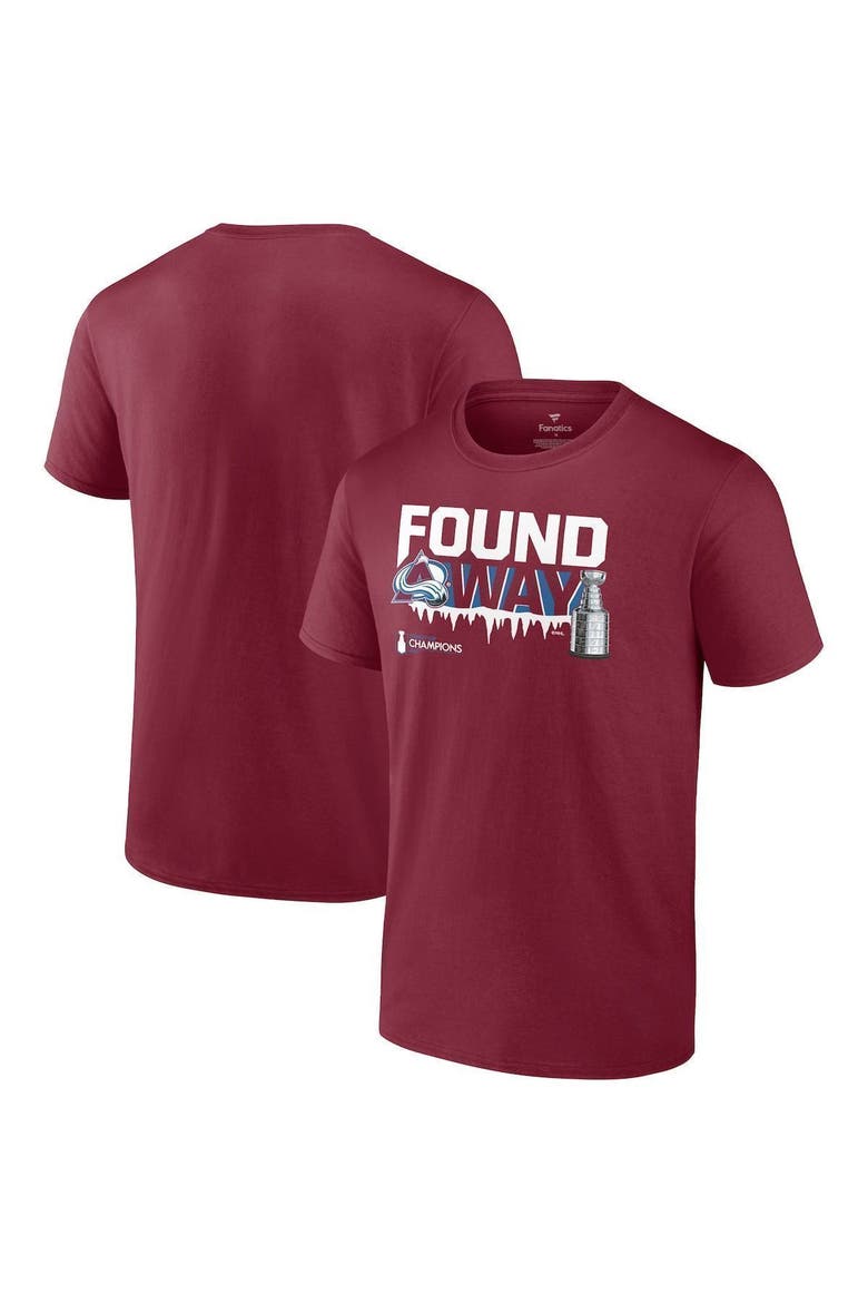 Men's Fanatics Branded Burgundy Colorado Avalanche 2022 Stanley Cup Champions Big & Tall Rebound T-Shirt, Alternate, color, Burgundy