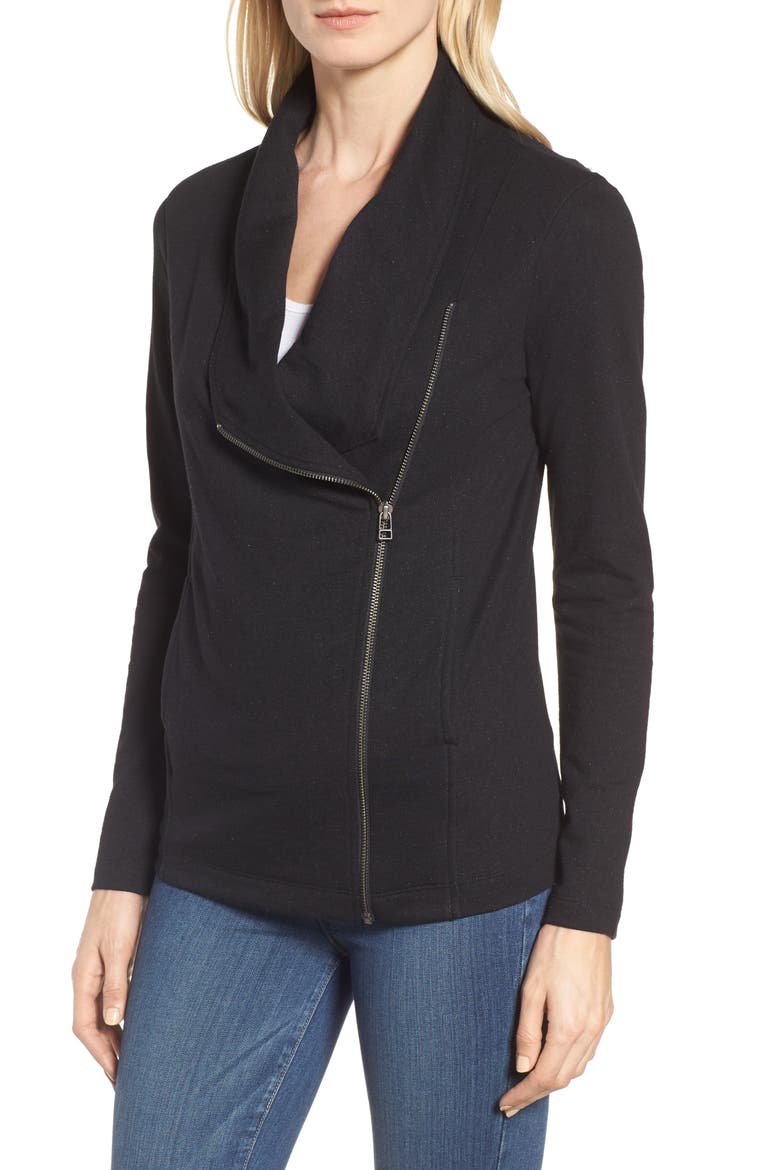 Stella Knit Jacket, Alternate, color, BLACK