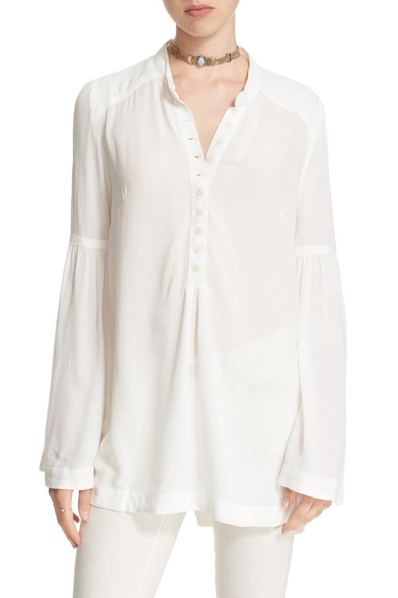 'Easy Girl' Bell Sleeve Top, Alternate, color, IVORY