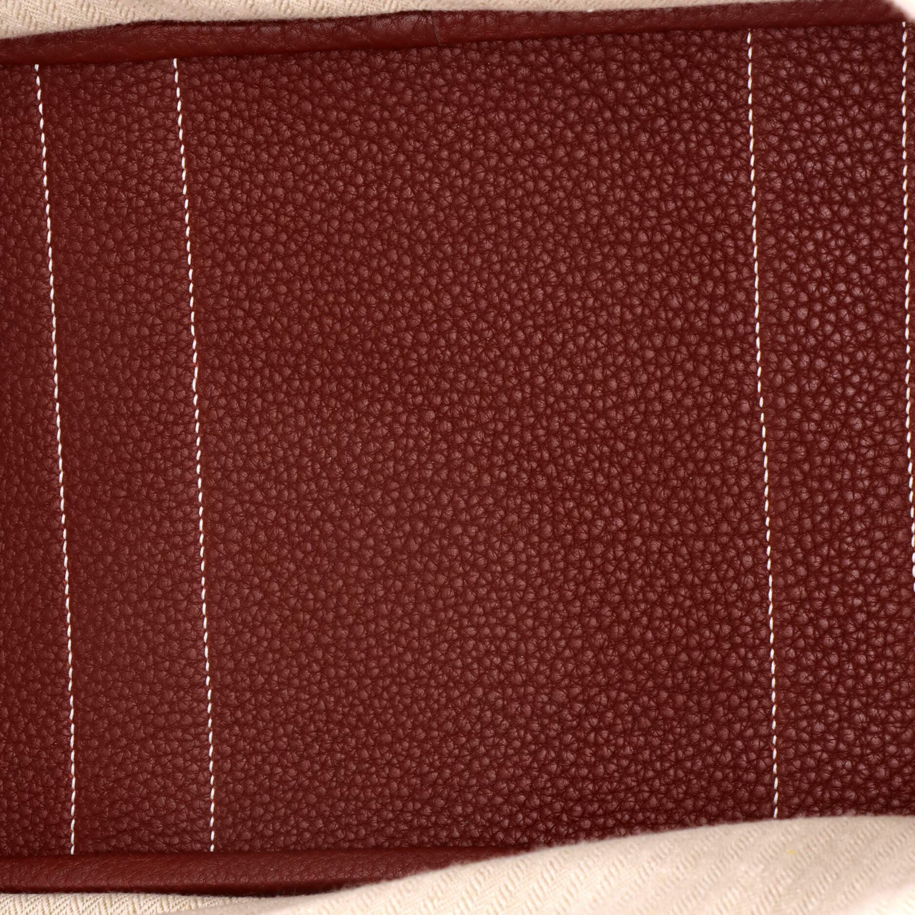 Pre-Owned Hermes Garden Party Tote Leather 36, Alternate, color, Rouge H