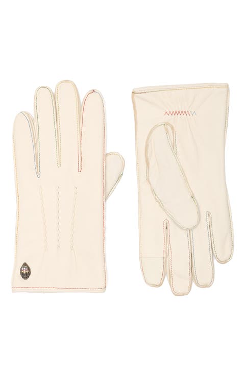 Stitched Leather Tech Gloves