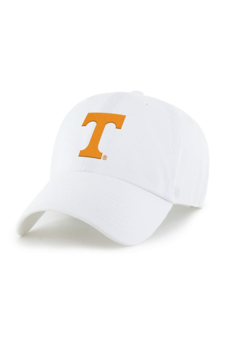 Men's '47 White Tennessee Volunteers Americana Heritage Clean Up Adjustable Hat, Alternate, color, White