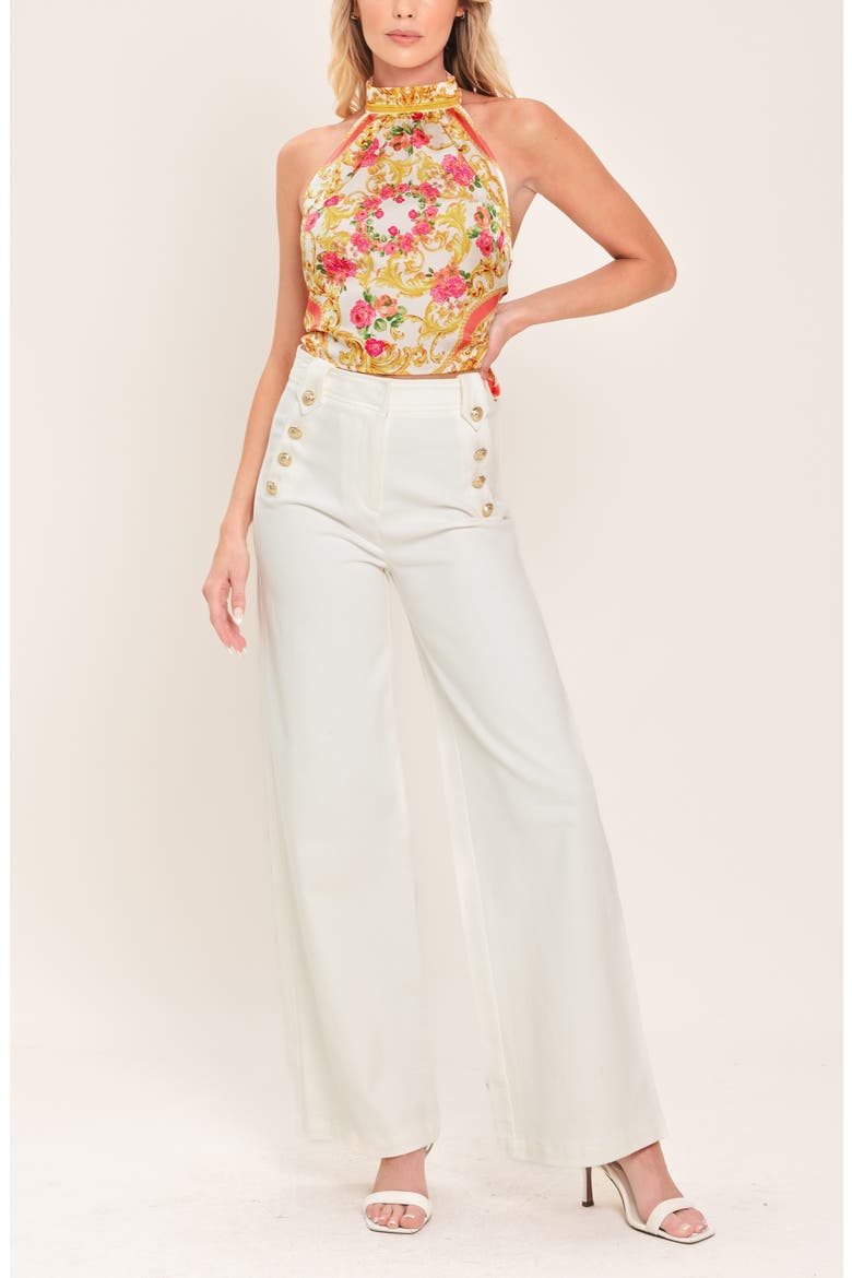 Satin Halter Crop Top, Alternate, color, IVORY PINK