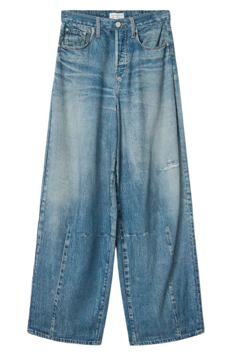 AllSaints Jett Wide Leg Jeans, Alternate, color, Illusion Indigo