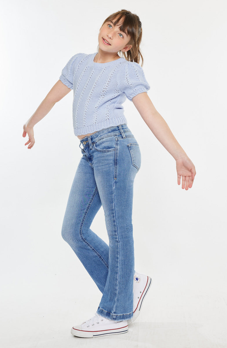 KanCan Aster Mid Rise Flare Jeans, Alternate, color, Medium Wash