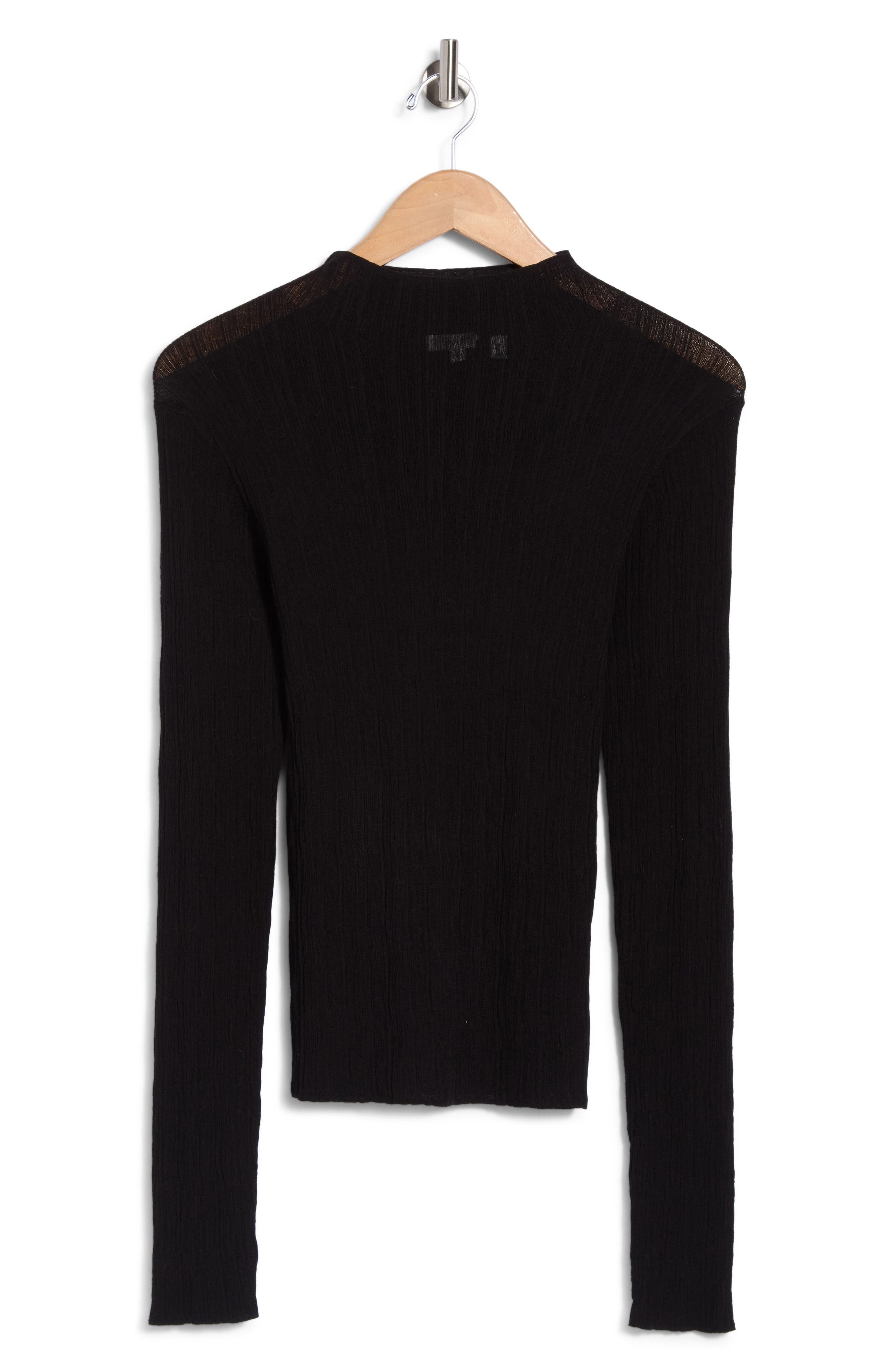 Hugh Mock Neck Rib Sweater