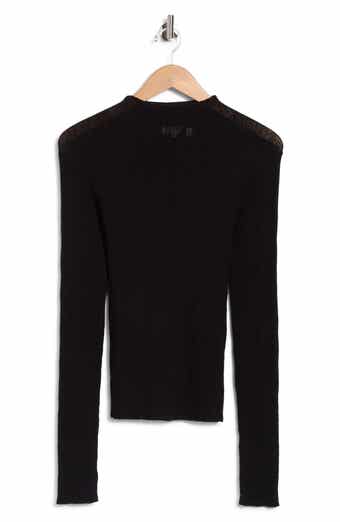 Hugh Mock Neck Rib Sweater