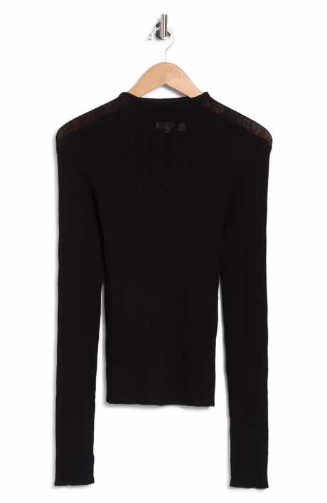Hugh Mock Neck Rib Sweater