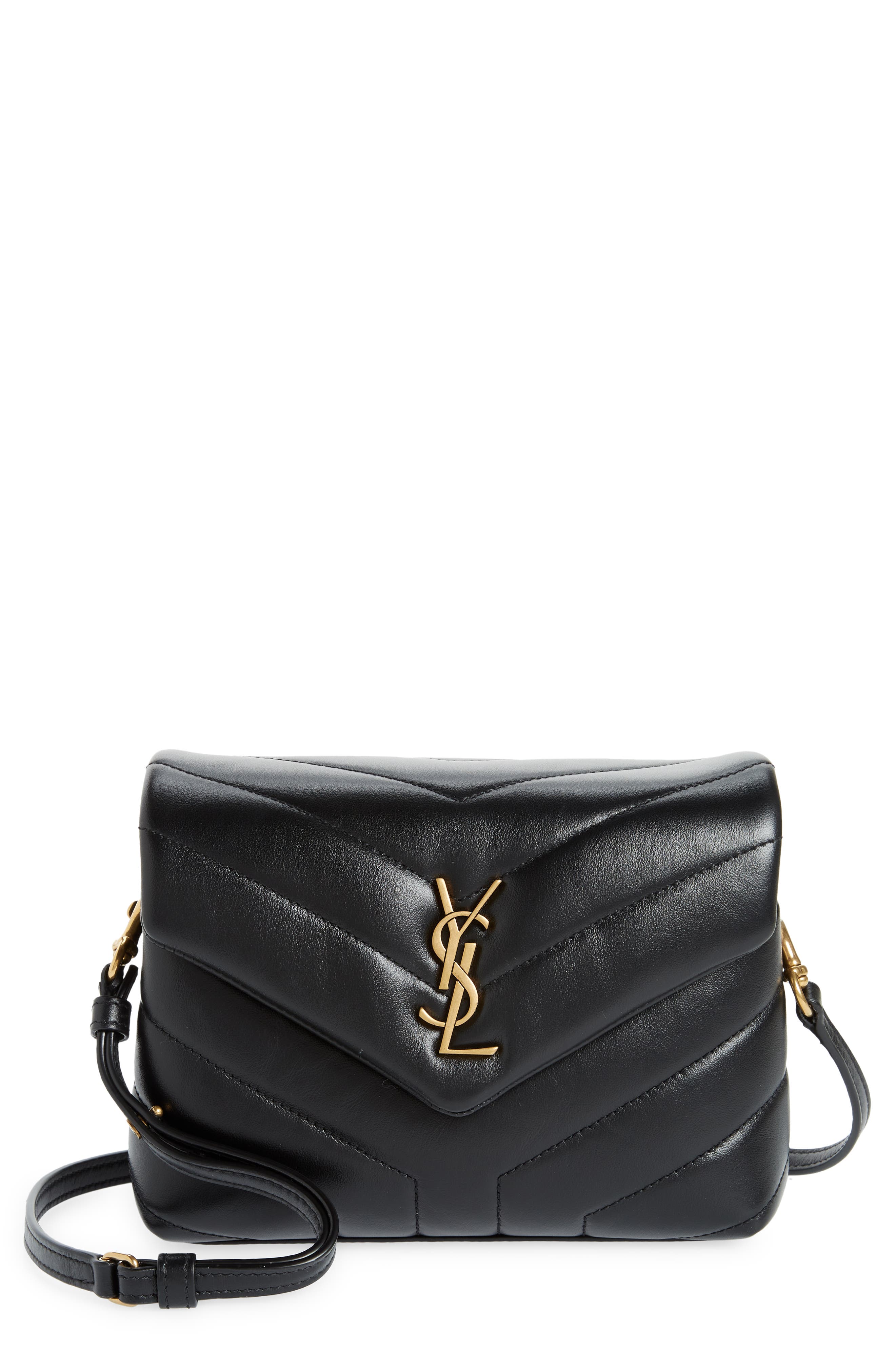 Saint Laurent Toy Loulou Matelassé Leather Crossbody Bag, Main, color, 