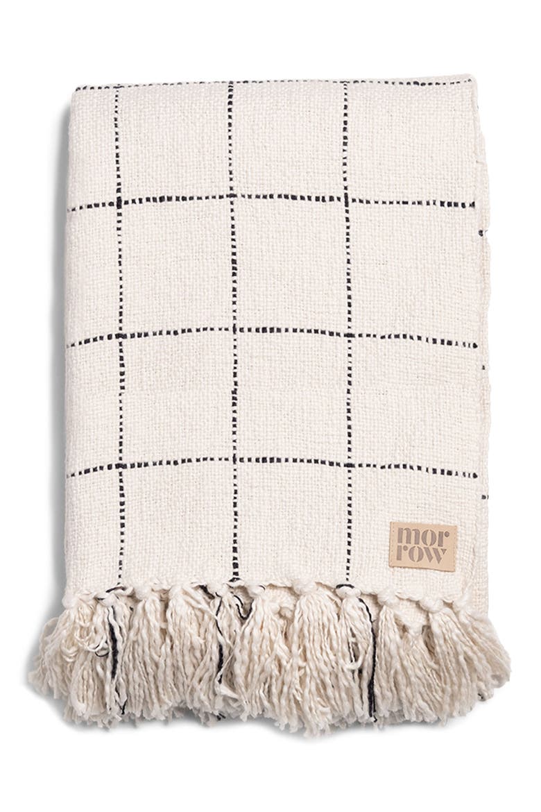 Claude Throw Blanket, Main, color, NATURAL / BLACK