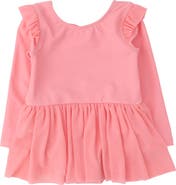 RuffleButts Flutter Long Sleeve Leotard