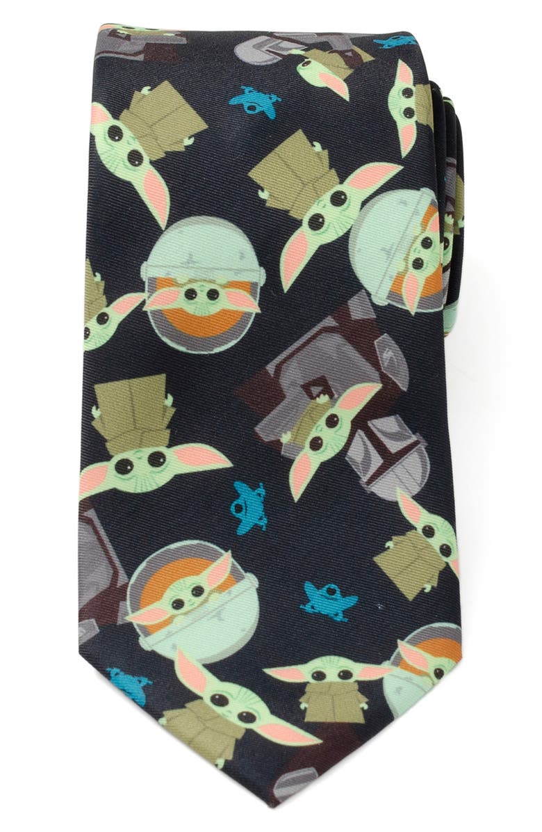 Cufflinks, Inc. Star Wars<sup>™</sup> The Mandalorian Tie, Main, color, Navy