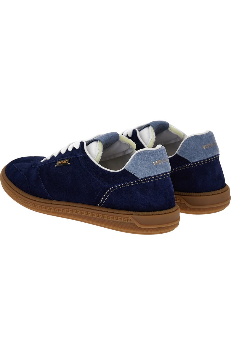 Versace First Line Greca Court Low Top Sneaker, Alternate, color, Marine Celeste