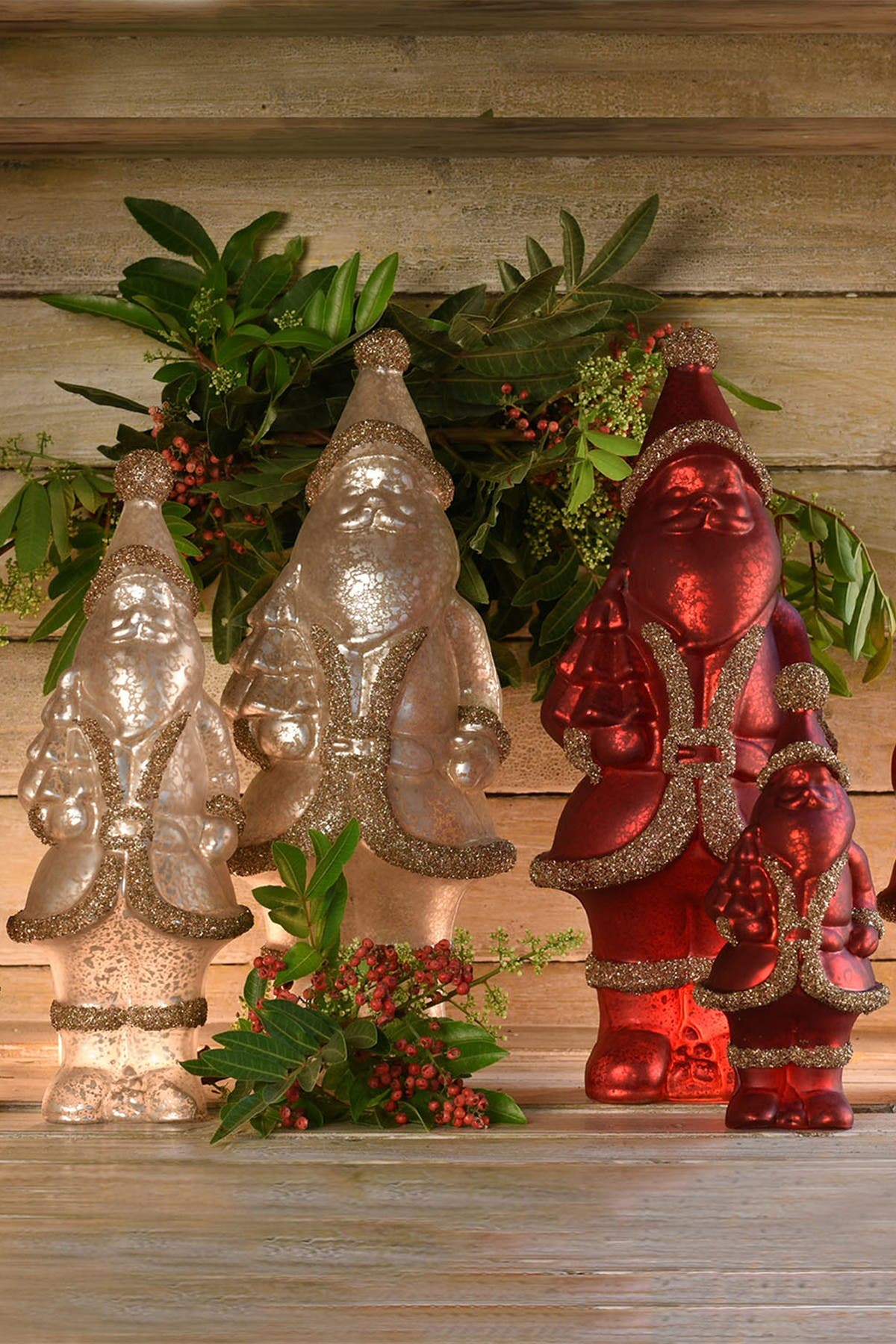 HomArt Mercury Glass Santa - Medium - Antique Red (Women) | Nordstromrack