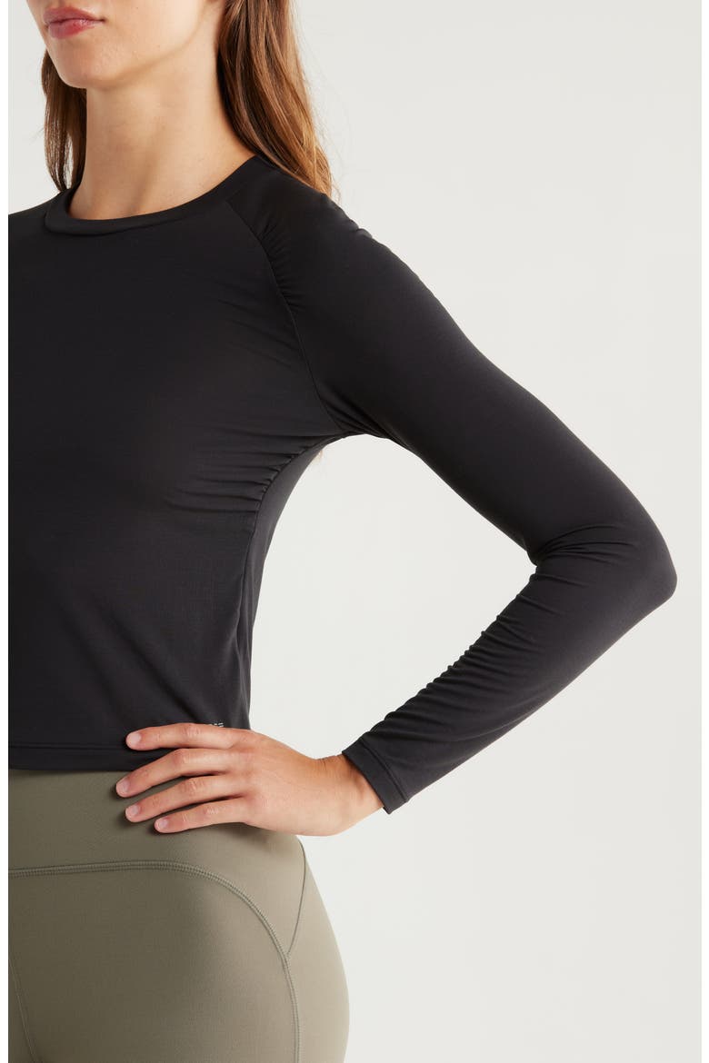 Elevate Long Sleeve Performance T-Shirt, Alternate, color, BLACK