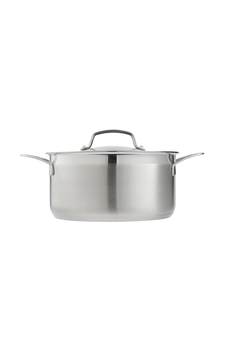 iD3® SS 5 Qt. Casserole Pan with Lid, Alternate, color, SILVER