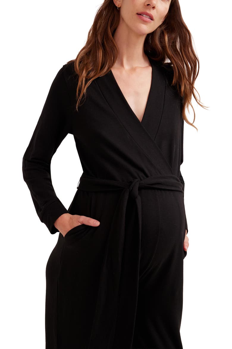 The Easy Nursing Jumpsuit, Alternate, color, Black