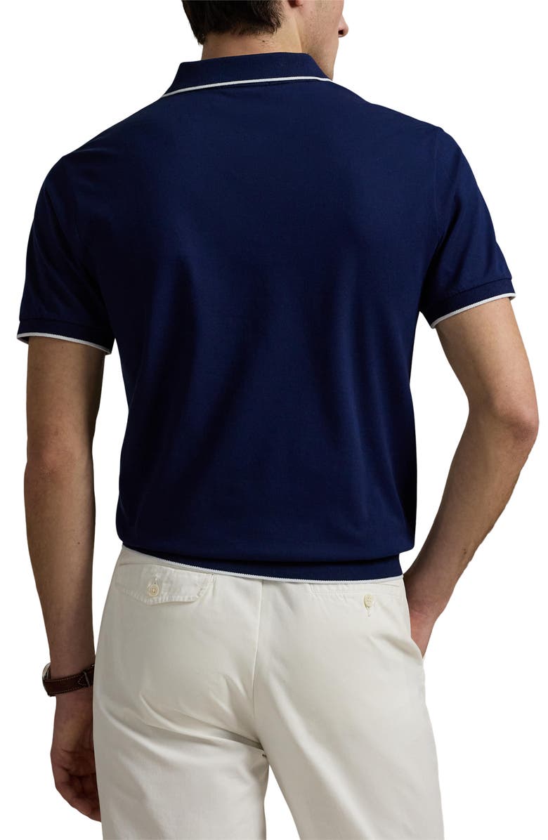 Polo Ralph Lauren Jacquard Mesh Polo, Alternate, color, Navy