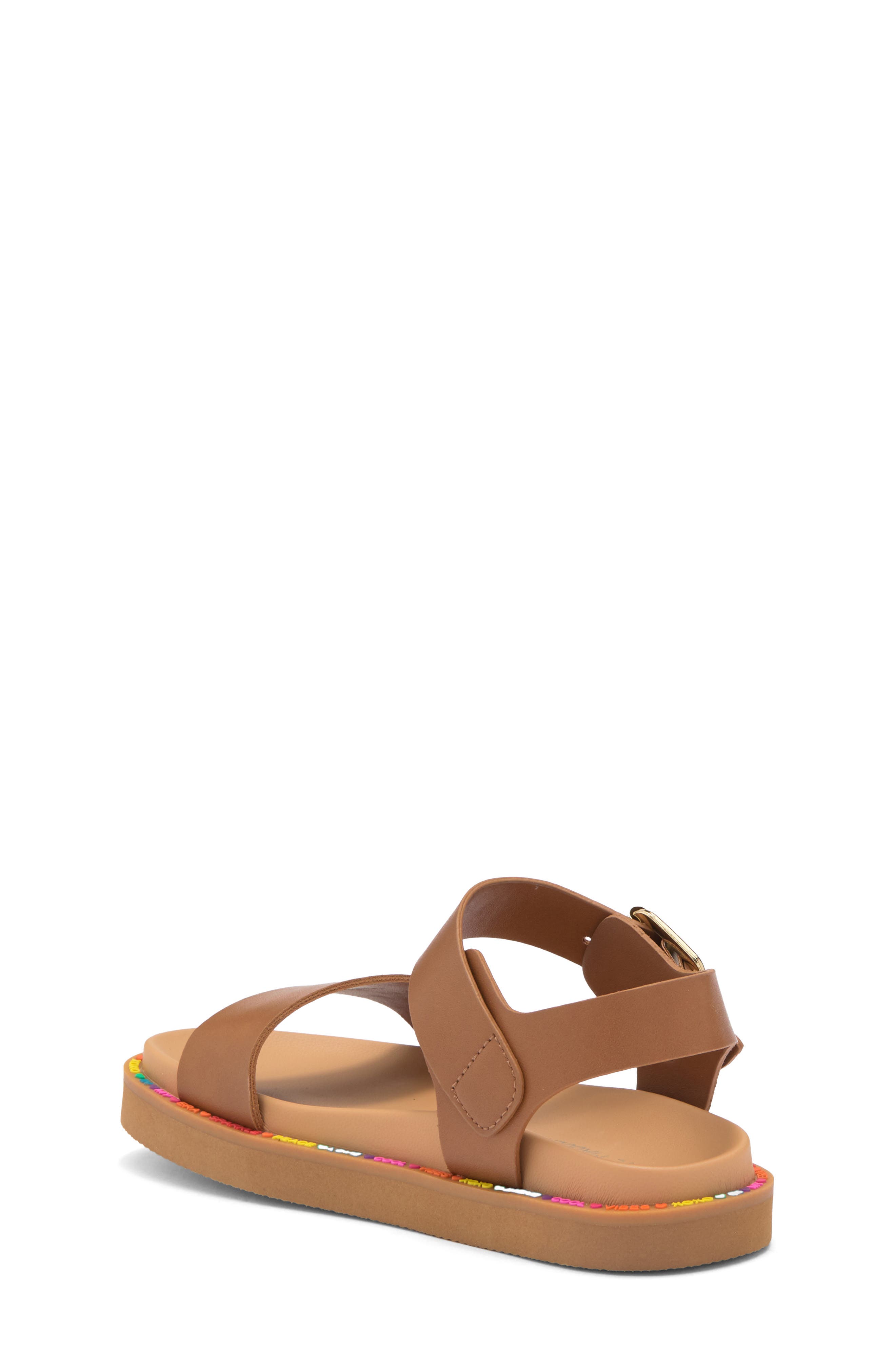 Steve Madden Kids' Jelira Ankle Strap Sandal, Alternate, color, Cognac