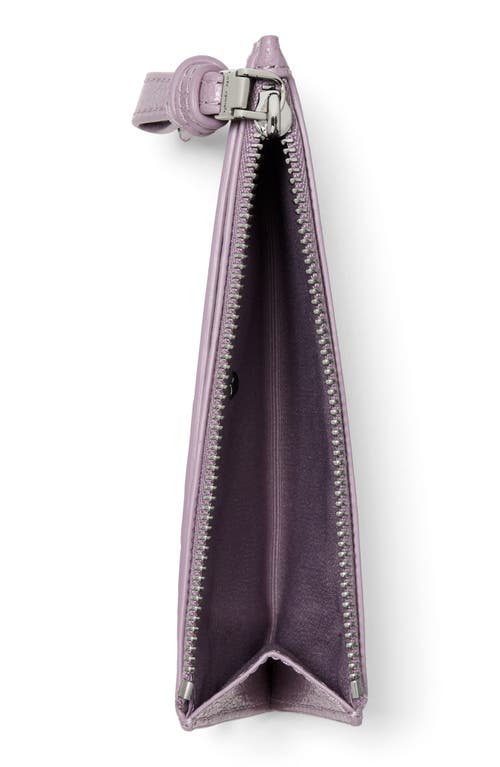 Kate Spade New York Loop Glazed Leather Card Case In Purple