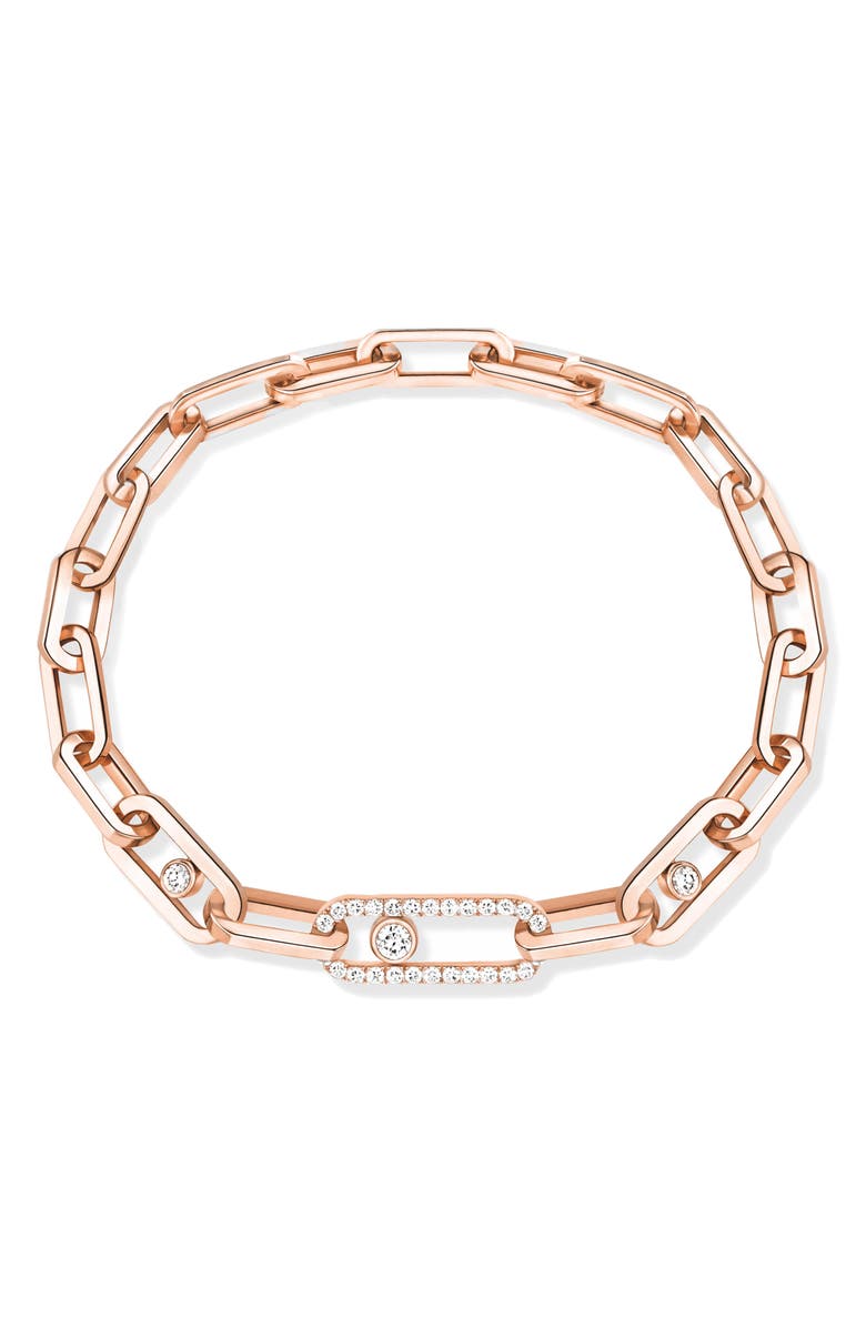Messika Move Link Diamond Bracelet, Main, color, 