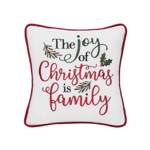 C & F Home C&f Home Joy Of Christmas Family Pillow In Multi