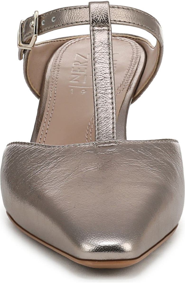Naturalizer Gem T-Strap Kitten Heel Mule, Alternate, color, Patina Pewter
