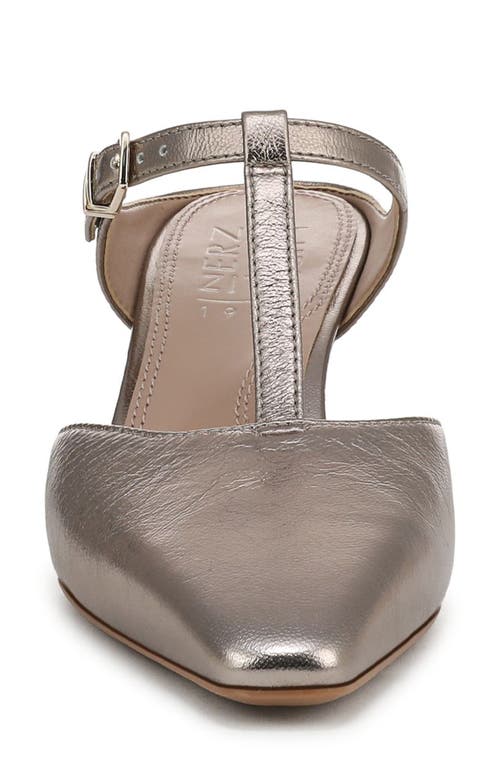 Naturalizer Gem T-strap Kitten Heel Mule In Gray