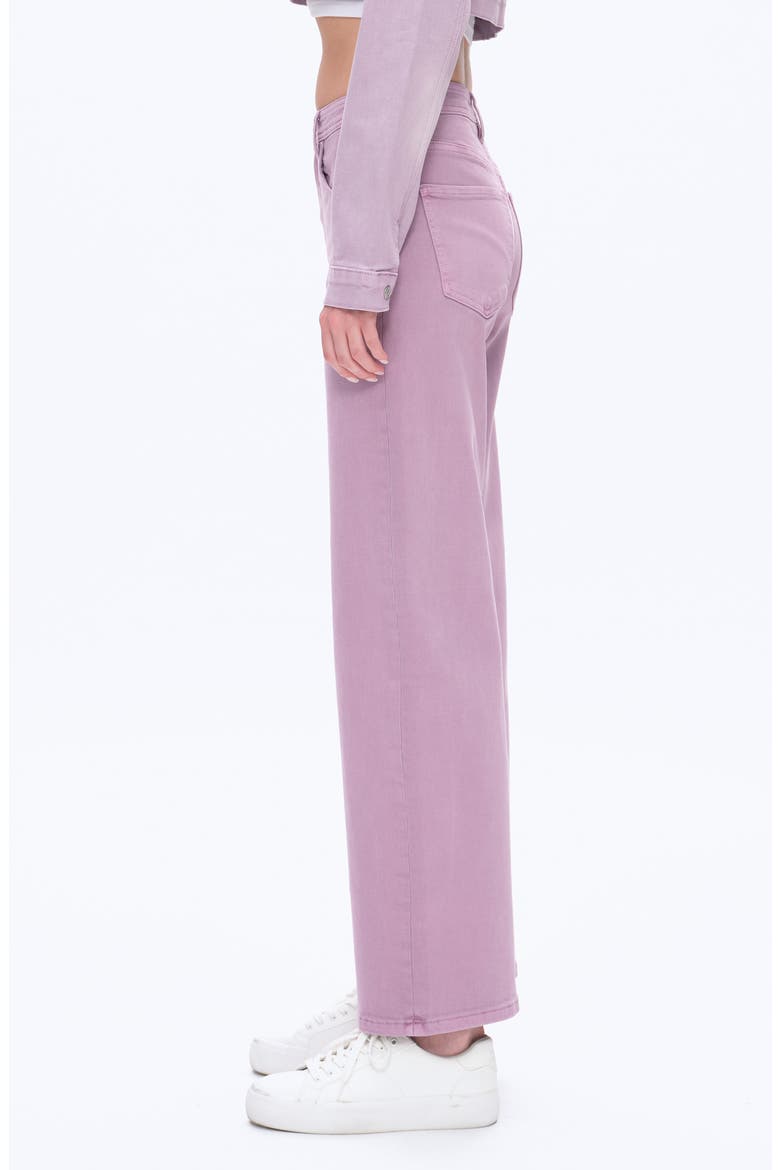 Flora High Rise Straight Jeans, Alternate, color, PURPLE