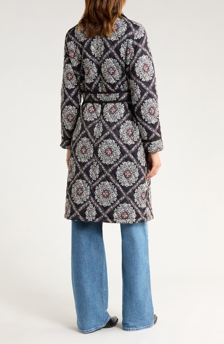 Tie Waist Quilted Jacket