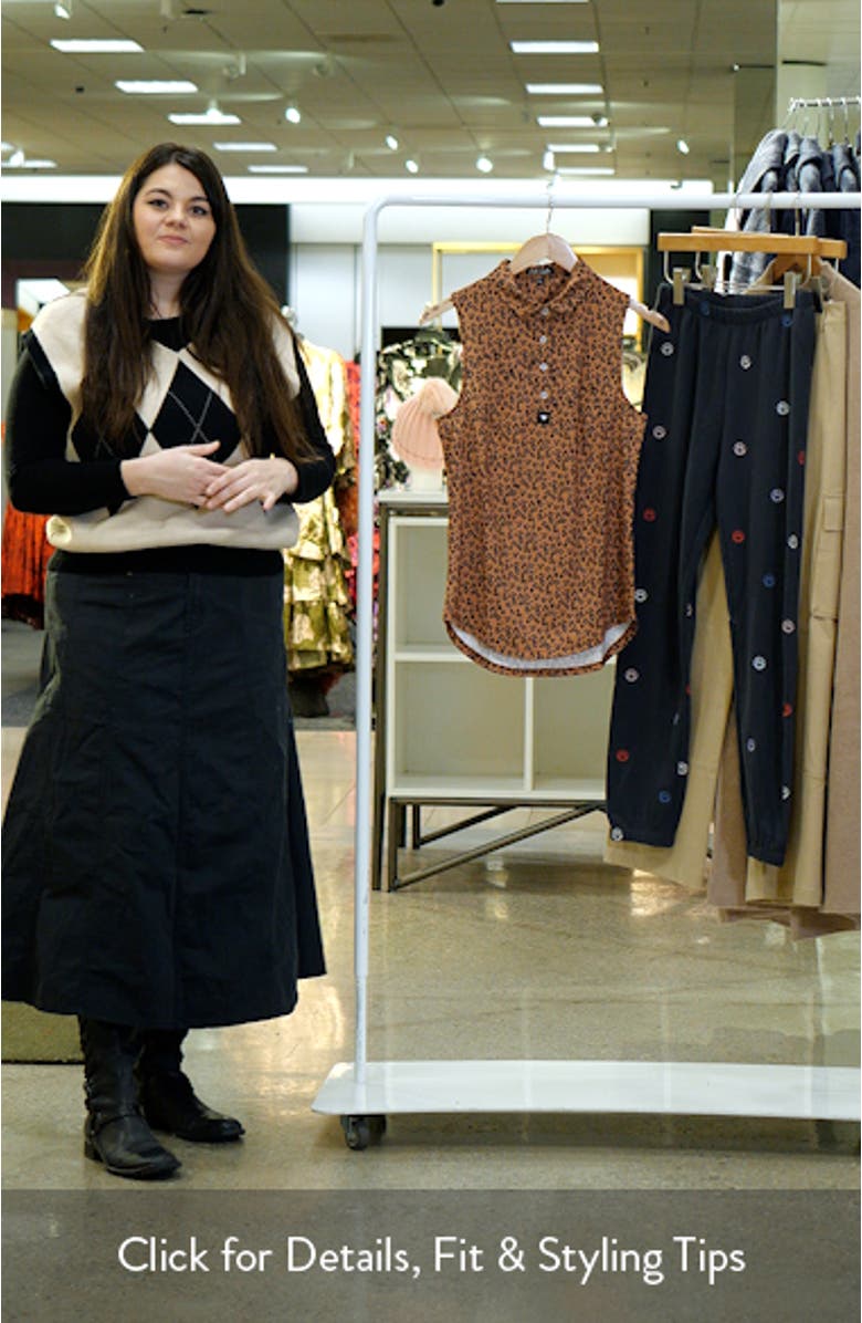 Leopard Print Sleeveless Performance Golf Polo, sales video thumbnail