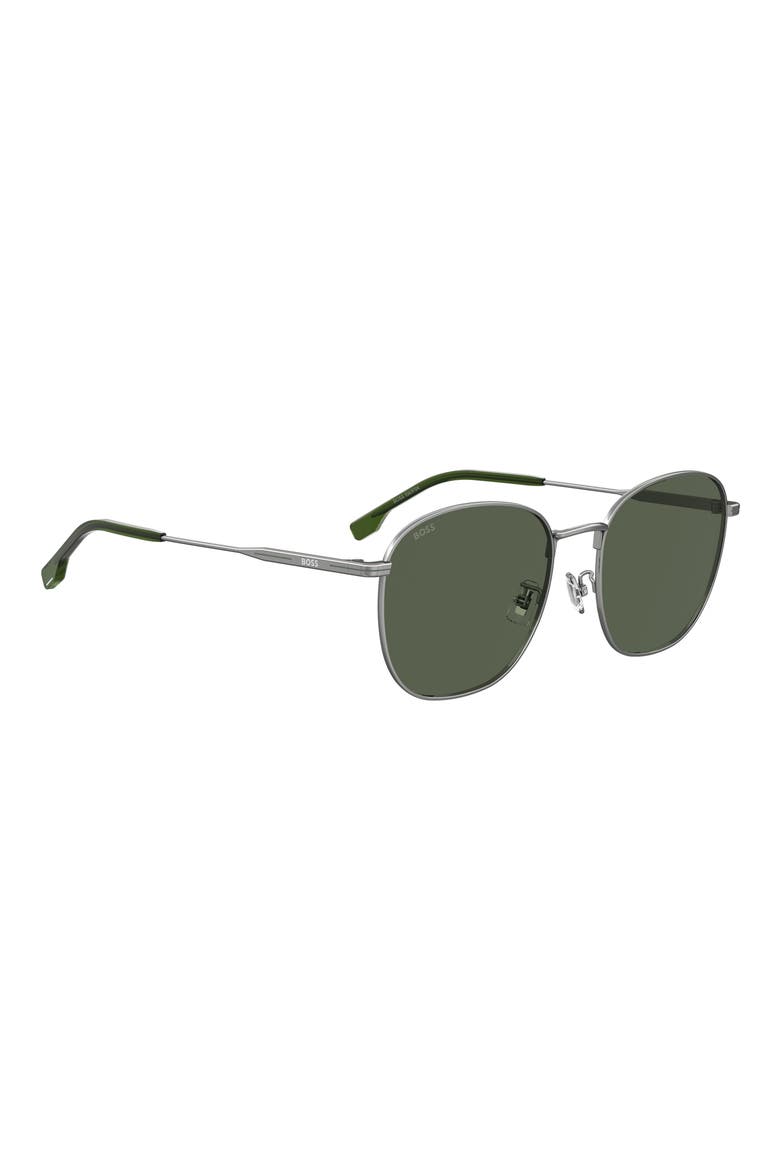 57mm Square Sunglasses, Alternate, color, RUTHENIUM