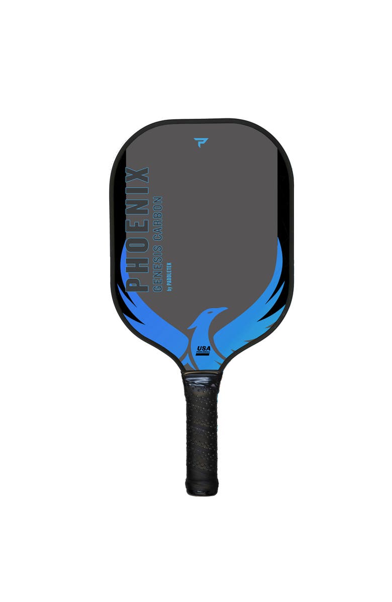 Paddletek Phoenix Genesis Carbon Pickleball Paddle, Main, color, Riptide Blue