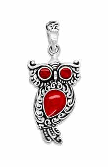 Sterling Silver Owl Pendant