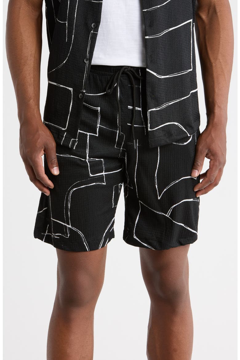 Drawstring Shorts, Main, color, BLACK