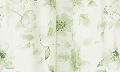 August Sky Shoulder Tie Floral Midi Dress